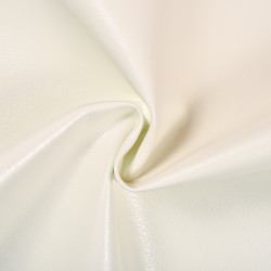 Ткань Дерматин (Кожзам) для мебели (Ширина 138см), цвет Белый (на отрез) в Дубне