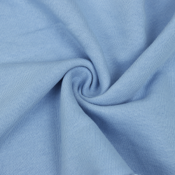 Ткань Футер 3-х нитка, Петля, цвет Светло-Голубой (на отрез)  в Дубне