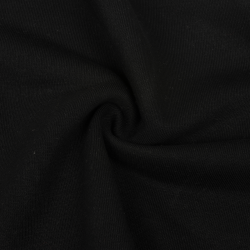 Ткань Футер 3-х нитка, Петля, цвет Черный (на отрез)  в Дубне