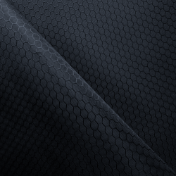 Ткань Оксфорд 300D PU Рип-Стоп СОТЫ, цвет Черный (на отрез)  в Дубне