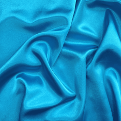 *Ткань Атлас-сатин, цвет Голубой (на отрез)  в Дубне