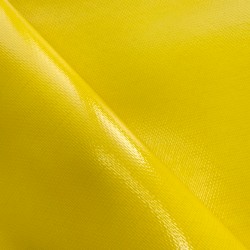 Ткань ПВХ 600 гр/м2 плотная (Ширина 1,5м), цвет Жёлтый (на отрез) в Дубне