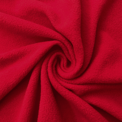 Флис Односторонний 130 гр/м2, цвет Красный (на отрез)  в Дубне