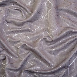Ткань Блэкаут для штор светозатемняющая 75% (Ширина 280см) &quot;Ледовое тиснение цвет Серый&quot; (на отрез) в Дубне