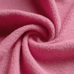 Флис Односторонний 130 гр/м2, цвет Розовый (на отрез)  в Дубне