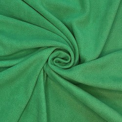 Ткань Флис Односторонний 130 гр/м2 (Ширина 150см), цвет Зелёный (на отрез) в Дубне
