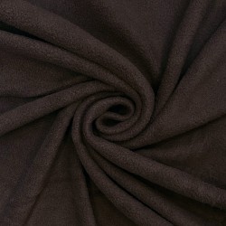 Ткань Флис Односторонний 180 гр/м2 (Ширина 150см), цвет Коричневый (на отрез) в Дубне