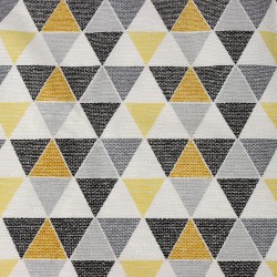 Интерьерная ткань Дак (DUCK), принт &quot;Малые Треугольники&quot; (на отрез)  в Дубне