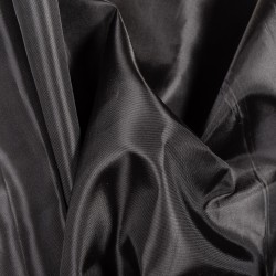 Ткань подкладочная Таффета 190Т (Ширина 150см), цвет Черный (на отрез) в Дубне
