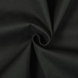 Ткань Канвас 35/65 (Ширина 150см), цвет Черный (на отрез) в Дубне