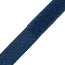 Контактная лента 25мм  Синий (велькро-липучка, на отрез)  в Дубне