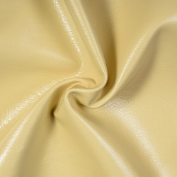 Ткань Дерматин (Кожзам) для мебели (Ширина 138см), цвет Кремовый (на отрез) в Дубне
