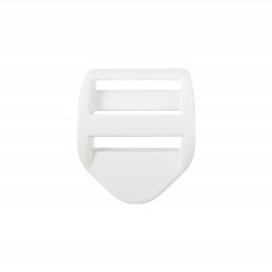 Пряжка регулировочная 25 мм УСИЛЕННАЯ (трехщелевка), цвет Белый LS (поштучно)  в Дубне