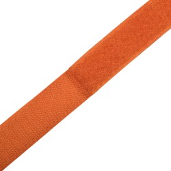Контактная лента 25мм цвет Оранжевый (велькро-липучка, на отрез)  в Дубне