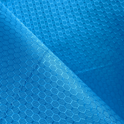 Ткань Oxford 300D PU Рип-Стоп СОТЫ, цвет Голубой (на отрез) в Дубне
