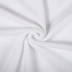 Ткань Флис Односторонний 180 гр/м2 (Ширина 150см), цвет Белый (на отрез) в Дубне