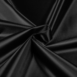 *Ткань Оксфорд 210D PU, цвет Черный (на отрез)  в Дубне