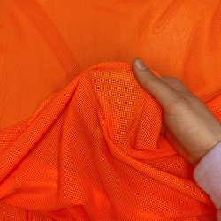 Трикотажная Сетка 75 г/м2, цвет Оранжевый (на отрез)  в Дубне