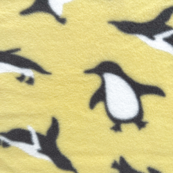 Ткань Флис Двусторонний 240 гр/м2 (Ширина 150см), принт Пингвины (на отрез) в Дубне
